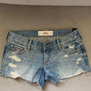 Hollister Embellished Ripped Shorts
